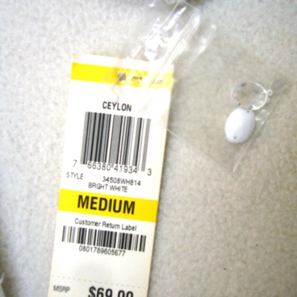 New Charter Club Embroidered Butterfly Design Top White Small - Picture 6 of 7